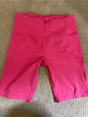 Women's Sweaty Betty Pink Athletic Bike Shorts